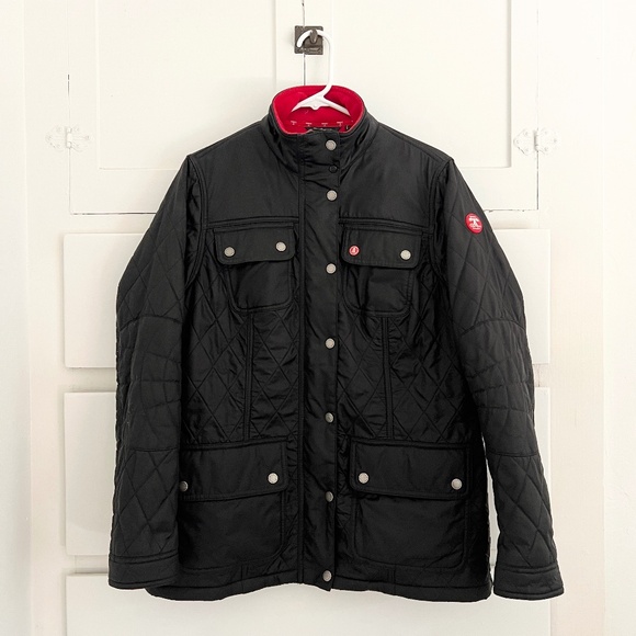 Barbour Women's South Shields Quilted Fleece Lined Jacket in Black Size 12 - Picture 1 of 6